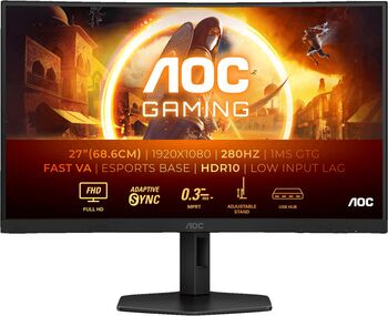 AOC 27" C27G4ZXU 280 Hz boginn leikjaskjár