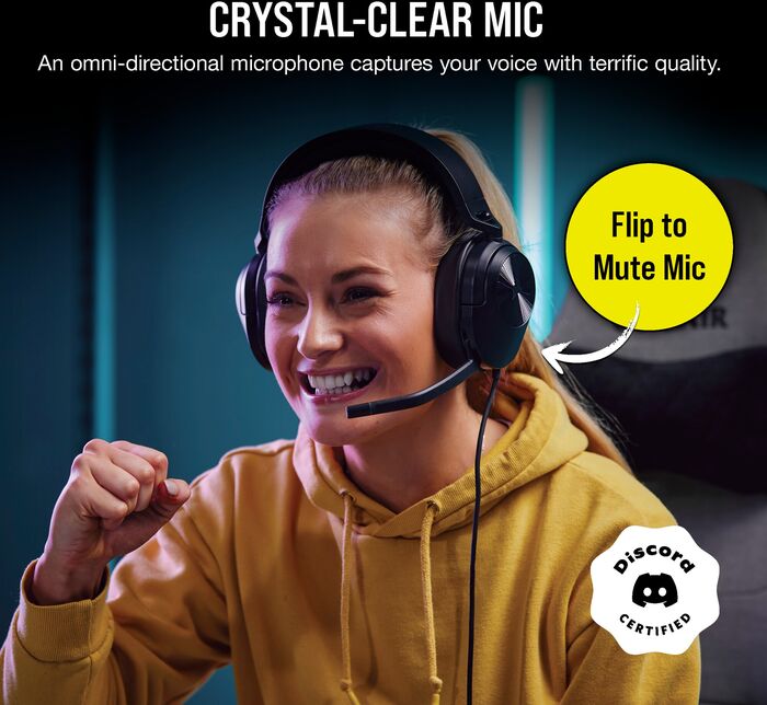 Corsair HS55 Stereo leikjaheyrnartól - Svört