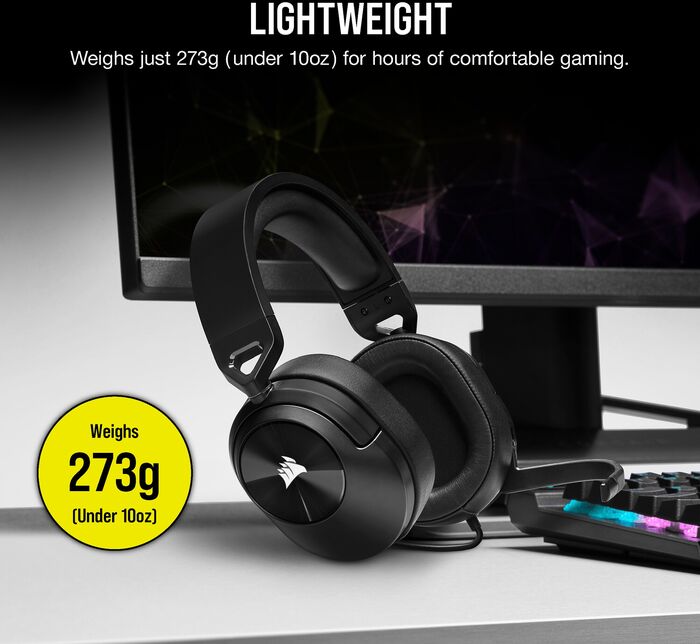 Corsair HS55 Stereo leikjaheyrnartól - Svört