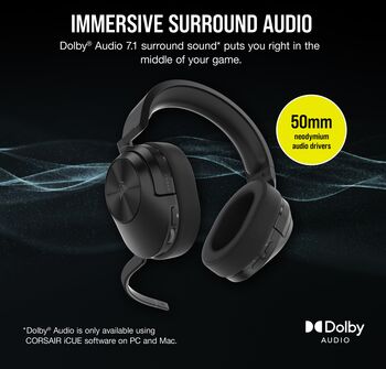 Corsair HS55 þráðlaus leikjaheyrnartól - Svört 