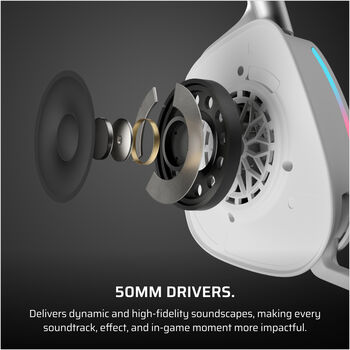 Corsair Void v2 þráðlaus leikjaheyrnartól - Hvít