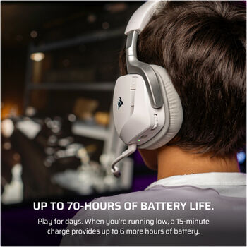 Corsair Void v2 þráðlaus leikjaheyrnartól - Hvít