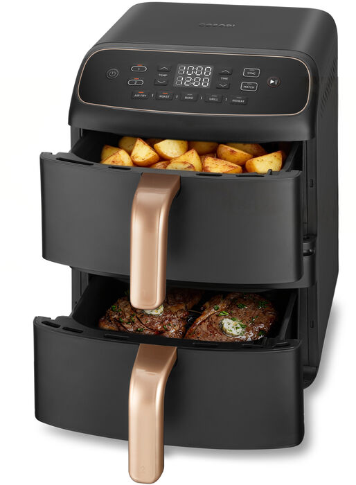 Cosori Turbo Tower Compact loftsteikingarpottur 8,6 L - Svartur