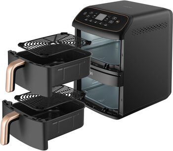 Cosori Turbo Tower Compact loftsteikingarpottur 8,6 L - Svartur