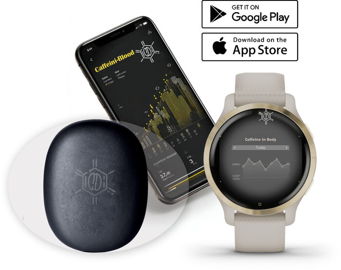 Caffeini koffínmælir - Svartur