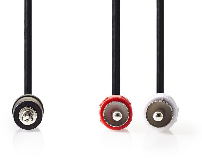 Nedis Mini Jack í 2x RCA snúra - 1 metri