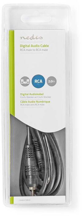 Nedis RCA í RCA snúra - 2 metrar