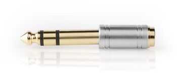 Stereo Audio gull millistykki 6,35 mm Male - 3,5 mm Female