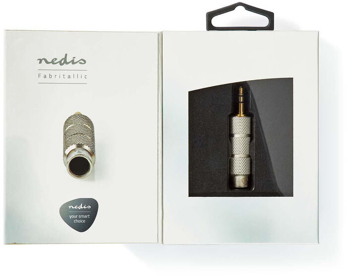 Stereo Audio gull millistykki 3,5 mm Male - 6,35 mm Female