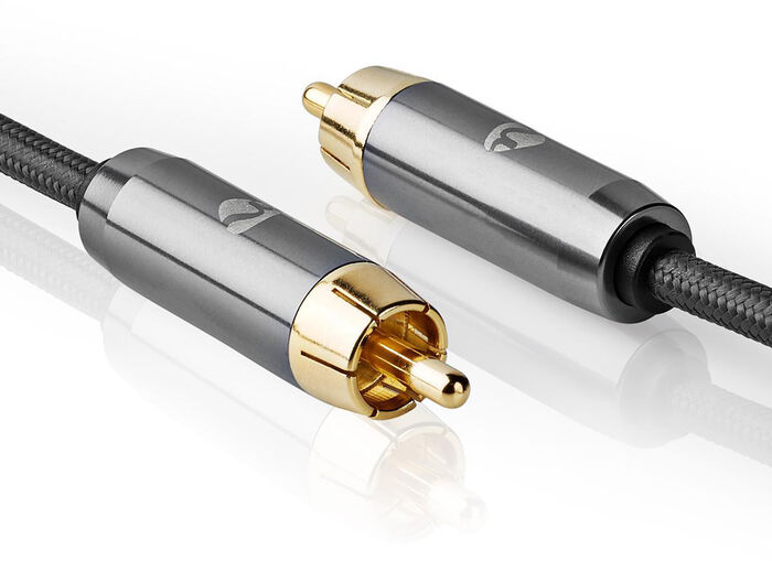 Nedis RCA í RCA snúra f. bassabox - 3 metrar