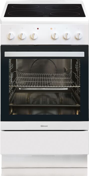 Gram keramik eldavél - Hvít CC55050