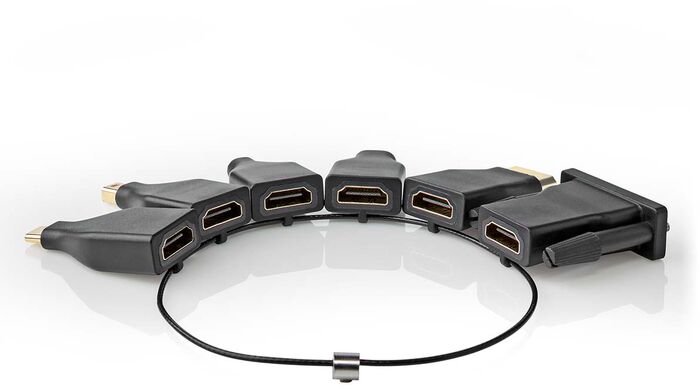 Nedis HDMI millistykkjahringur - 6 millistykki í pakka
