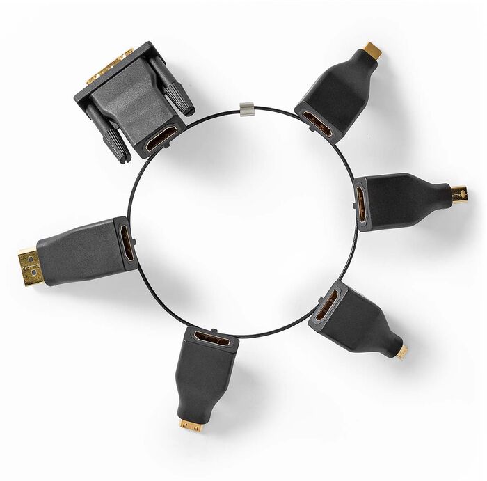 Nedis HDMI millistykkjahringur - 6 millistykki í pakka