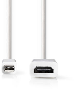 Nedis Mini DisplayPort - HDMI millistykki - 20 cm