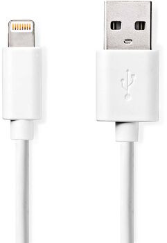 Nedis USB-A í lightning snúra - 2 metrar