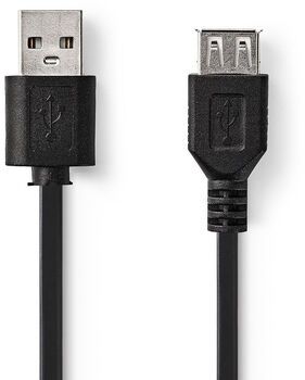 Nedis USB-A KK í USB-A KVK snúra - 3 metrar