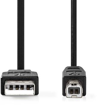 Nedis USB-A í USB-B snúra - 2 metrar