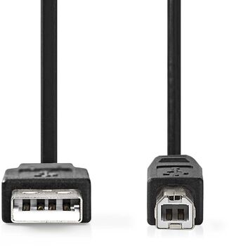 Nedis USB-A í USB-B snúra - 3 metrar