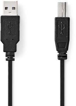 Nedis USB-A í USB-B snúra - 3 metrar