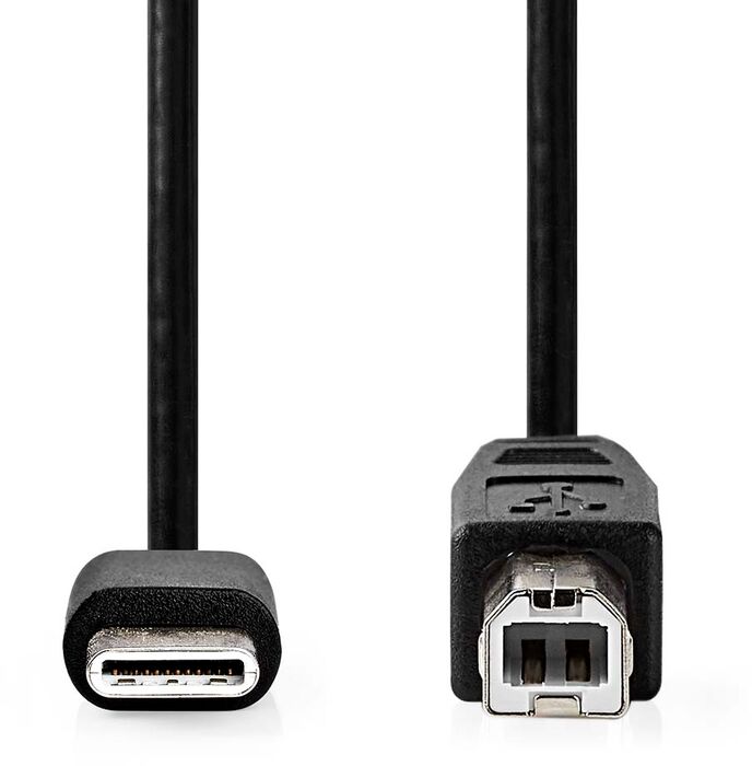 Nedis USB-B í USB-C snúra - 2 metrar 