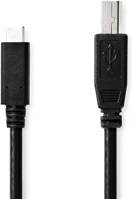 Nedis USB-B í USB-C snúra - 2 metrar 
