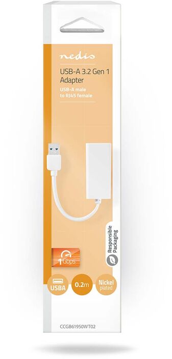 Nedis USB-A í Ethernet millistykki