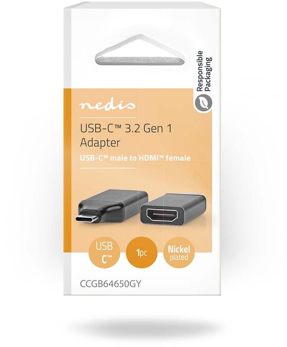 Nedis USB-C í HDMI millistykki