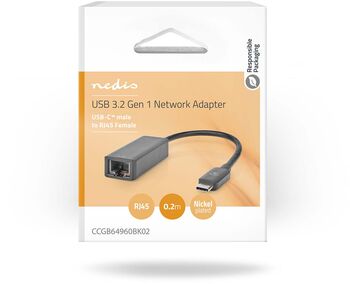 Nedis USB-C í Ethernet millistykki