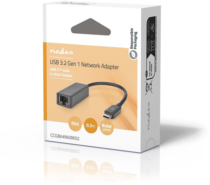 Nedis USB-C í Ethernet millistykki