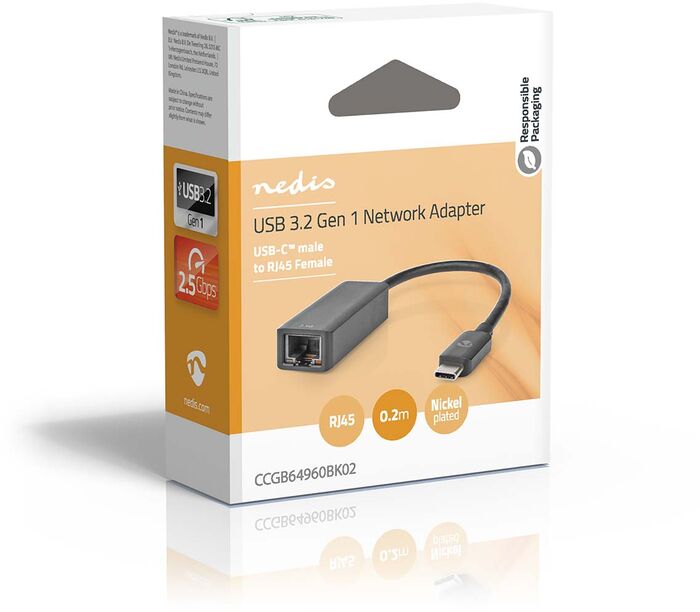 Nedis USB-C í Ethernet millistykki