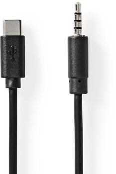 Nedis USB-C í Mini Jack snúra - 1 metri 
