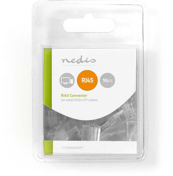 Nedis RJ45 netsnúruhausar - 10 í pakka