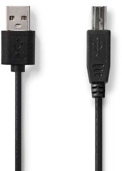 Nedis USB-A í USB-B snúra - 2 metrar