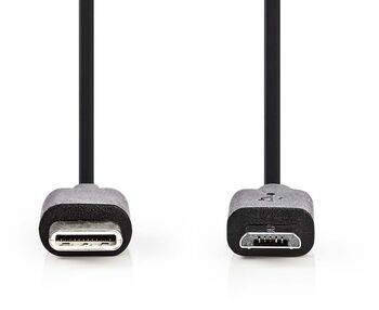 Nedis USB-C í USB Micro-B snúra - 1 metri