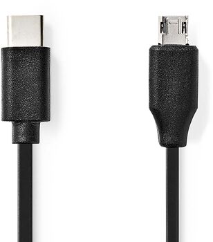Nedis USB-C í USB Micro-B snúra - 1 metri