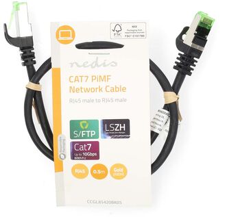 Nedis CAT7 netsnúra - 0,5 meter