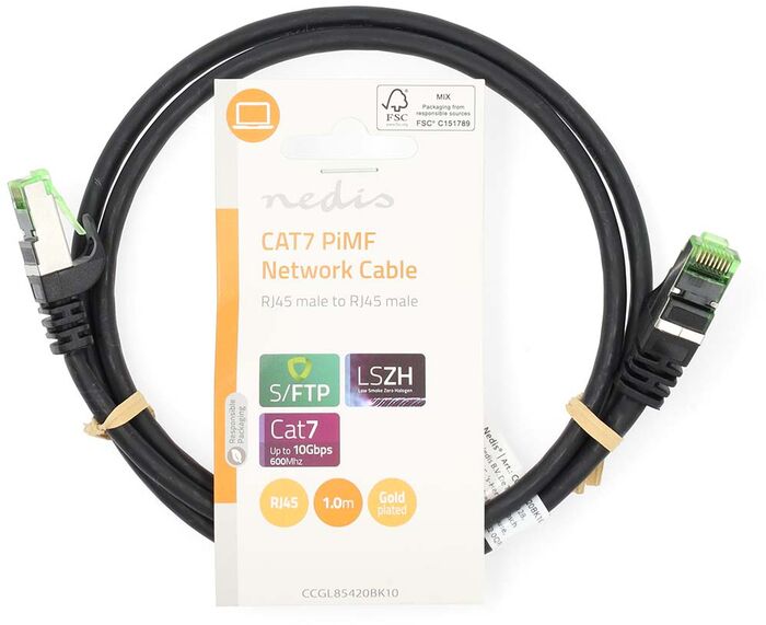 Nedis CAT7 netsnúra - 1 meter