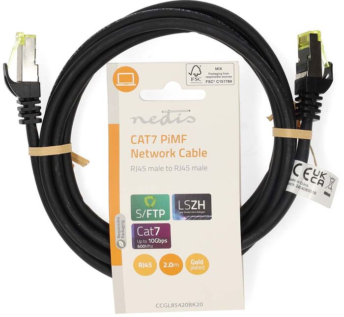 Nedis CAT7 netsnúra - 2 metrar