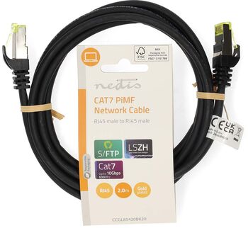 Nedis CAT7 netsnúra - 2 metrar