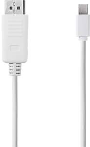 Nedis Mini DisplayPort í DisplayPort snúra - Hvít