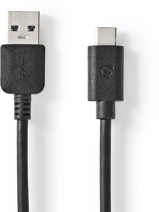 Nedis USB-A í USB-C 3.2 Gen 1 snúra - Svört 2 metrar 