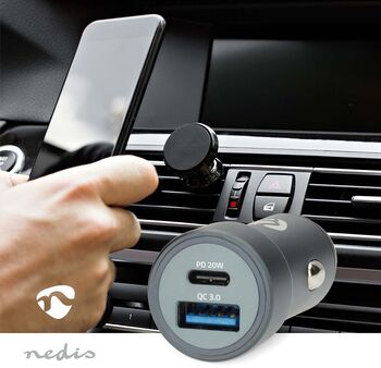 Nedis bílahleðslutæki USB-A/C