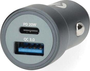 Nedis bílahleðslutæki USB-A/C