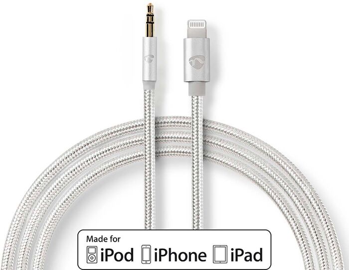 Nedis Lightning í Mini Jack snúra - 1 metri 