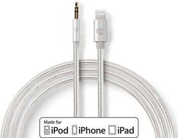 Nedis Lightning í Mini Jack snúra - 1 metri 