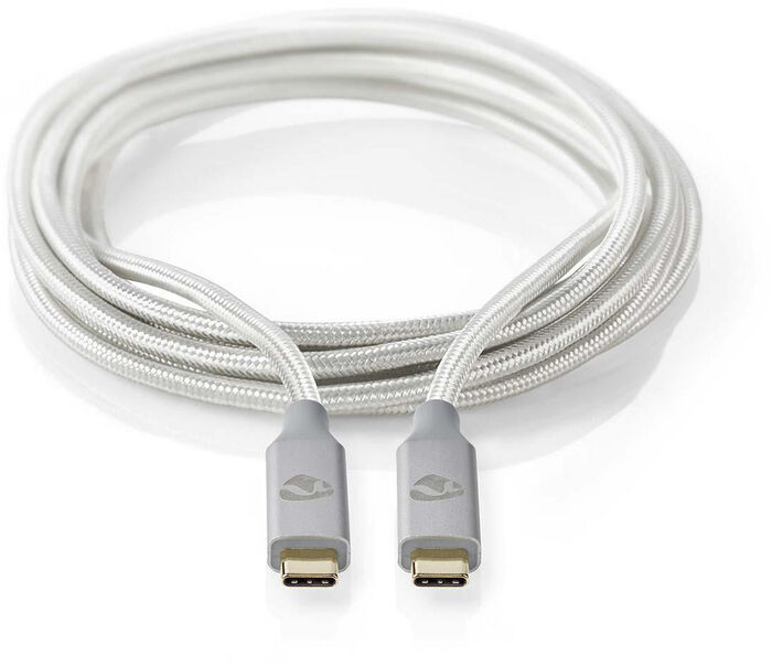 Nedis USB-C í USB-C snúra - 2 metrar
