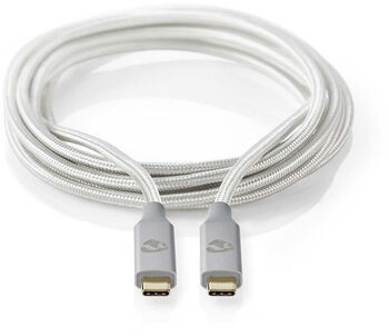 Nedis USB-C í USB-C snúra - 2 metrar