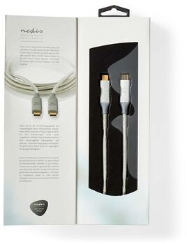 Nedis USB-C í USB-C snúra - 2 metrar