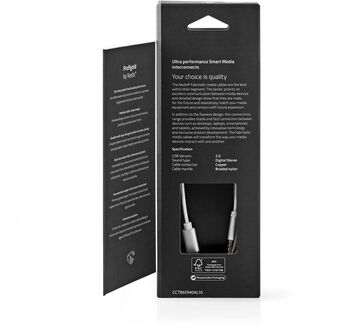 Nedis USB-C í Mini Jack snúra - 1 metri 