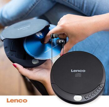 Lenco ferðageislaspilari - Svartur